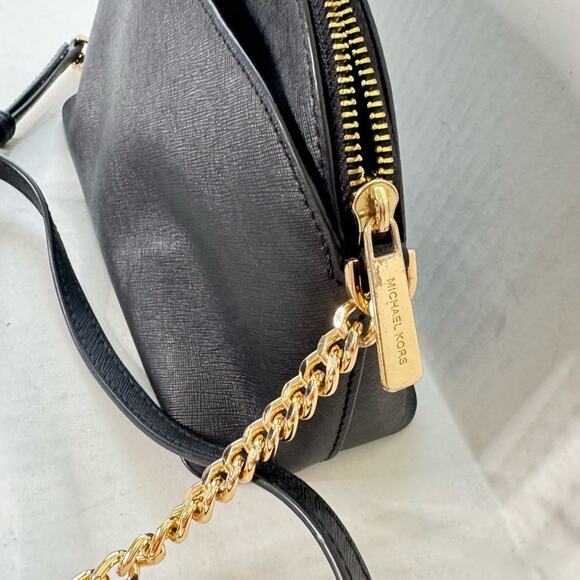 Michael Kors Black Leather Crossbody Handbag - Picture 12 of 16